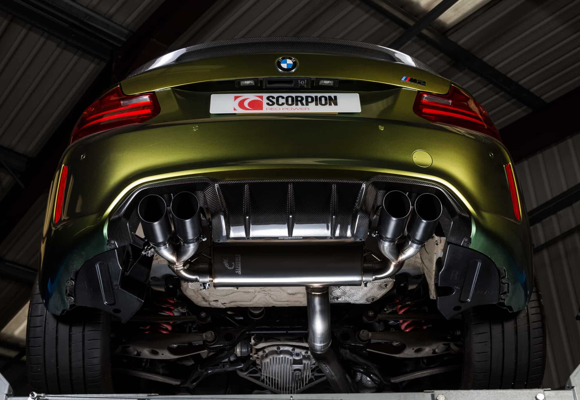 BMW M2 Scorpion Performance Exhaust Fitting
