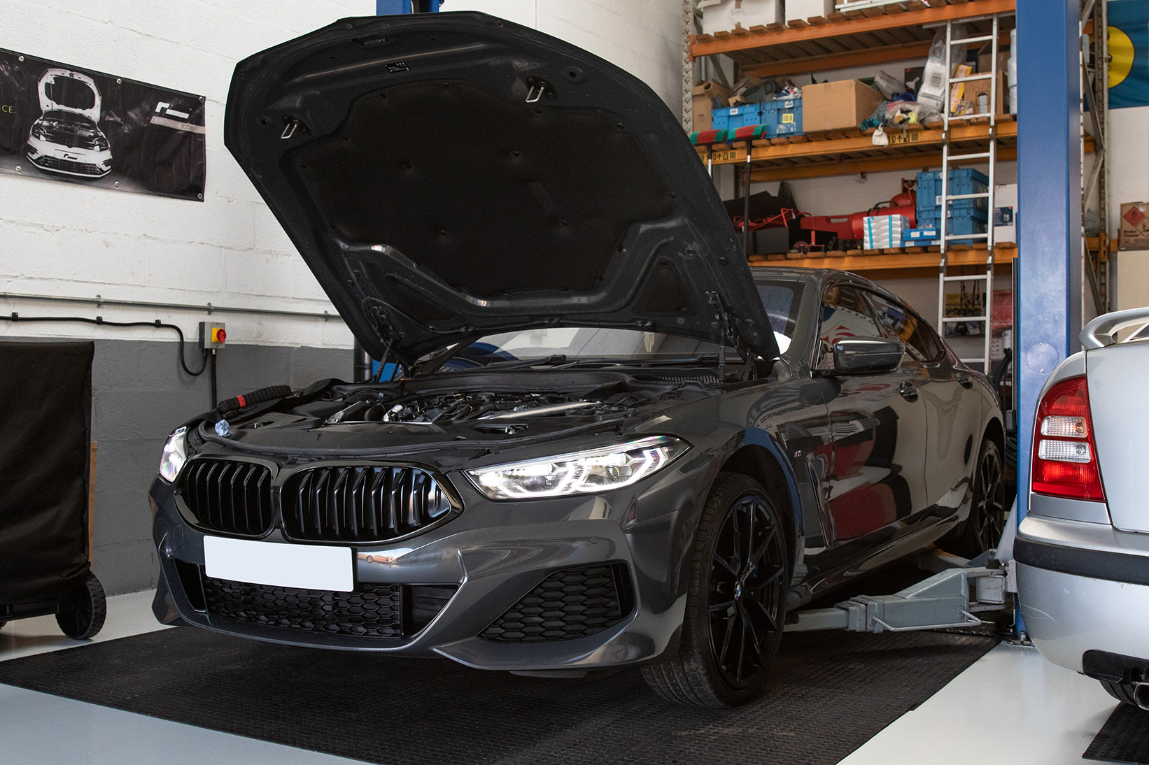 BMW 840i being service by BMW Specialist Telford